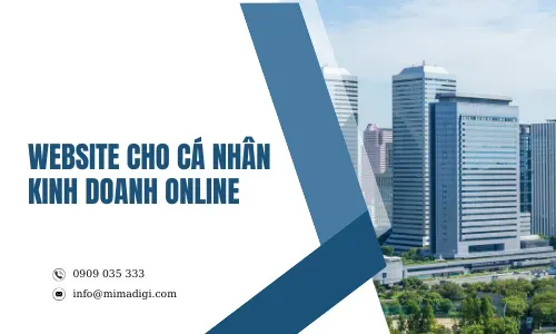 Website cho cá nhân kinh doanh online