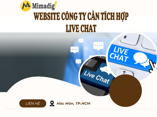 Website công ty cần tích hợp live chat