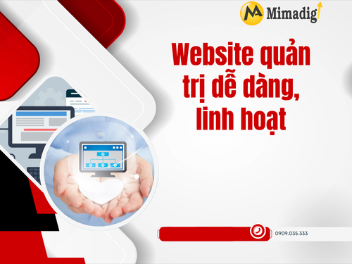Website quản trị dễ dàng, linh hoạt