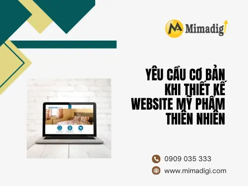 Thiết kế website mỹ phẩm thiên nhiên